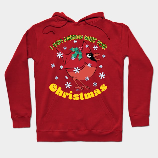 Red Bird Christmas Hoodie by NN Tease